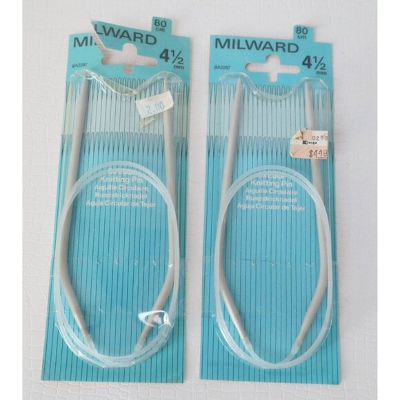12 Vintage Circular Knitting Needles 4 1/2 mm - 3 3/4 mm - 6 mm - Picture 5 of 5